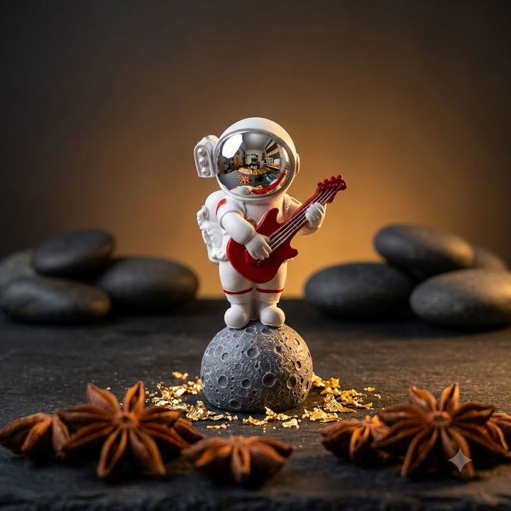 Astronaut Guitar Figurine Showpiece