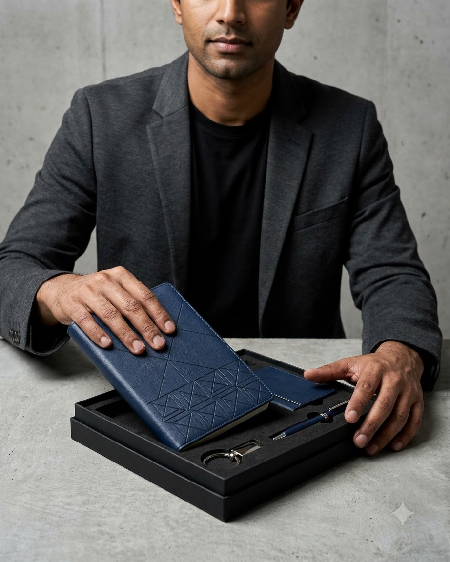 Premium Blue Corporate Gift Set