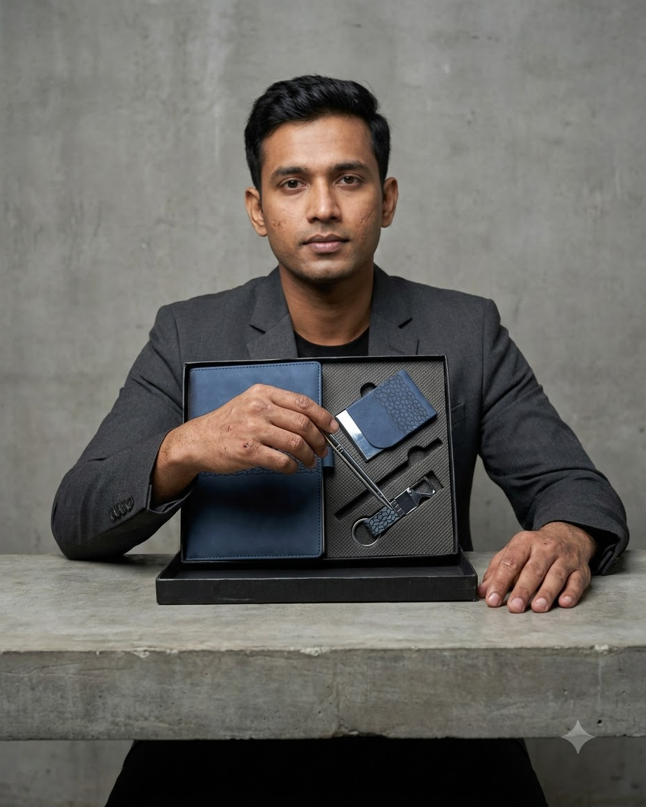 Premium Blue Corporate Gift Set