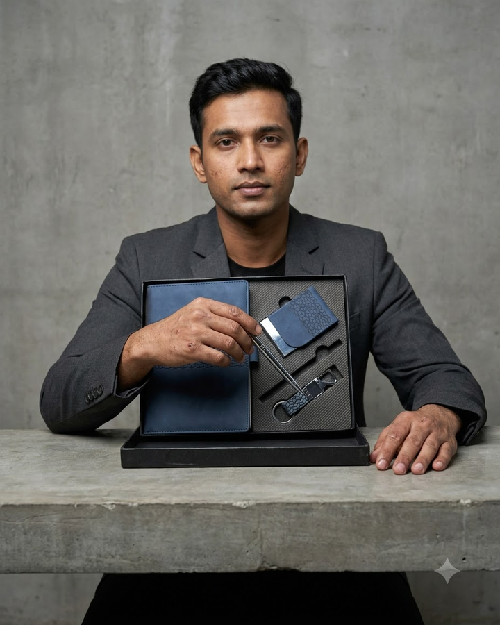 Premium Blue Corporate Gift Set