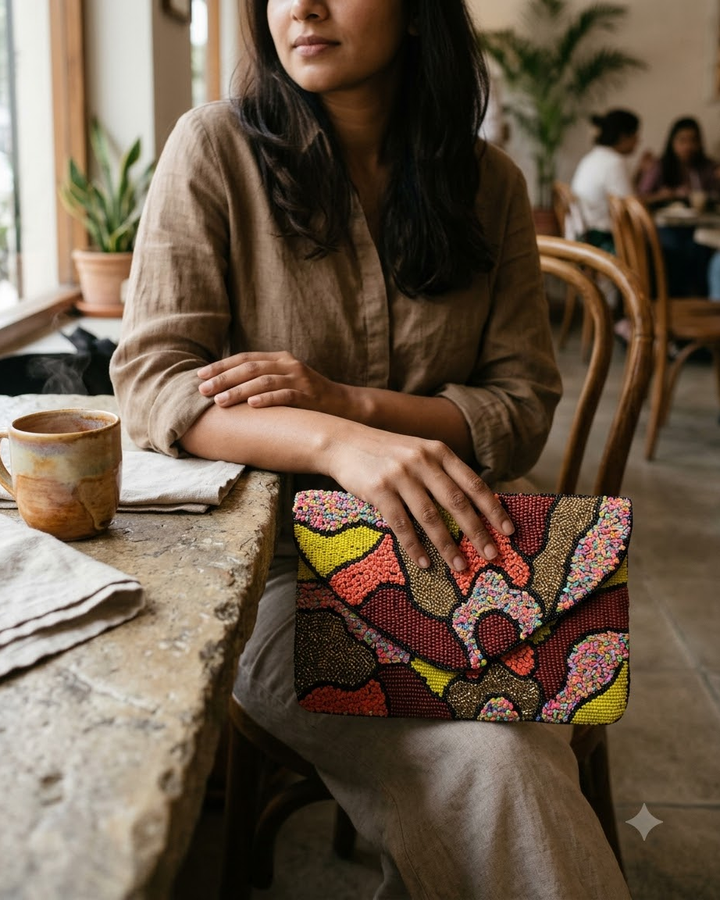 Beaded Clutch Bag