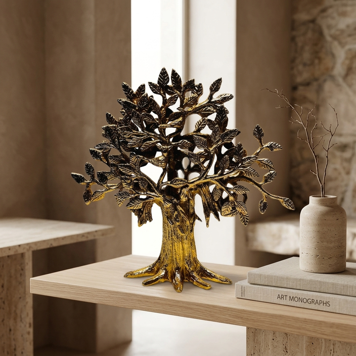 Golden Tree of Life Showpiece for Home Decor