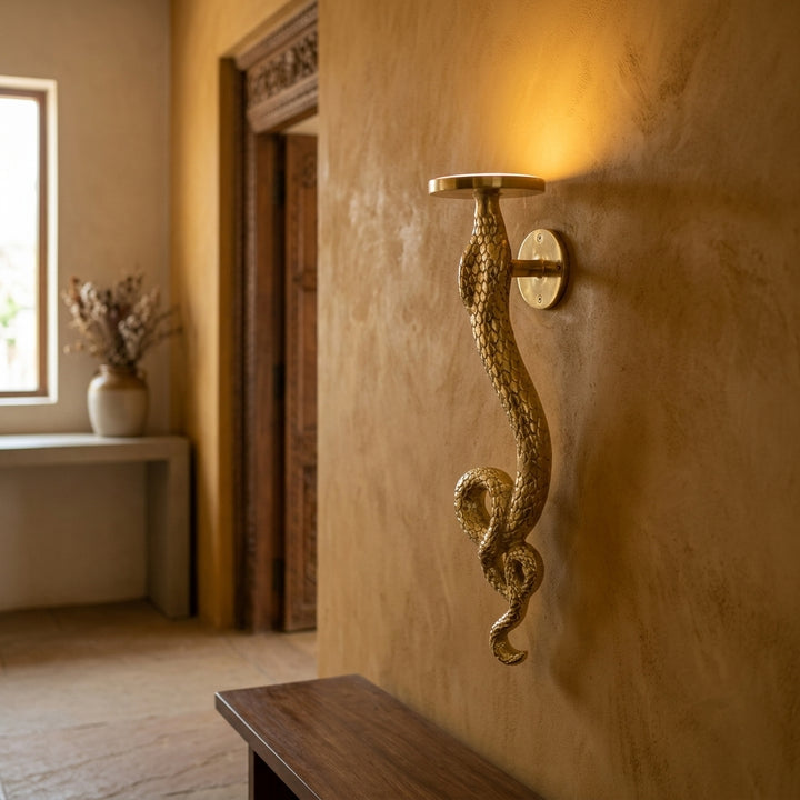 Premium Snake Wall Light with elegant metallic finish for luxury home décor