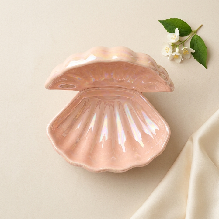 Premium Shell Jewellery Trinket Box displayed as home decor